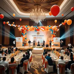 Dekorasi elegan anniversary