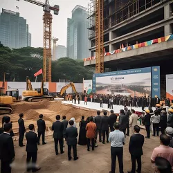 Dekorasi elegan ground breaking