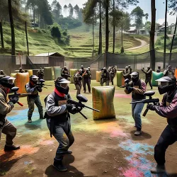 Rafting seru - 80 peserta PT Maju Jaya di Situ Cileunca